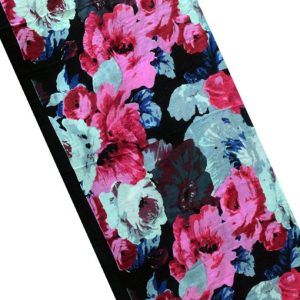 Cotton Flower Printed Scarf with tussle
