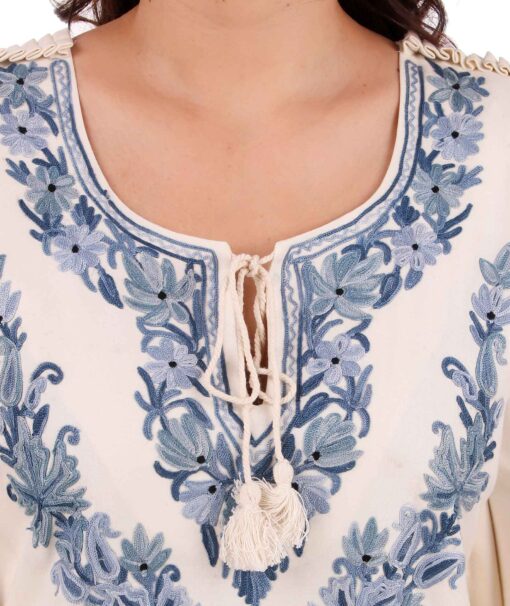Embroidery Neck Line Poncho Top (Copy) - Image 3