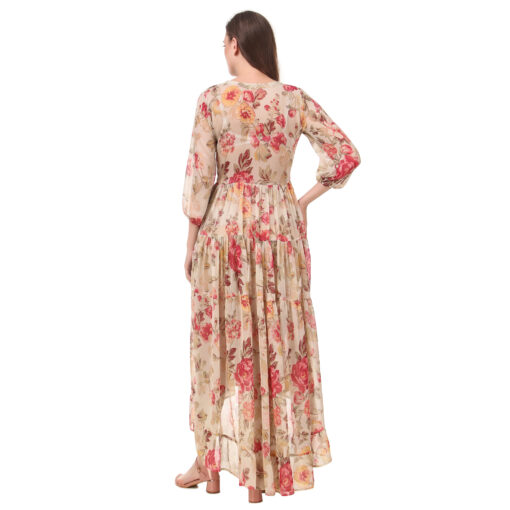 Flower Printed Casual Long Boho Dresses