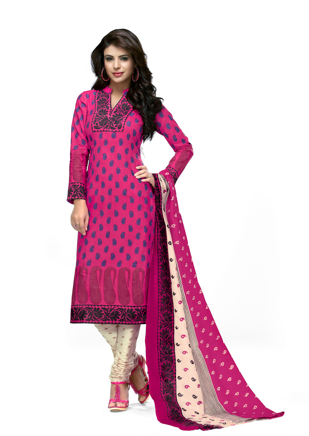Buy Printed Cotton Dress Materials At Wholesale Price In India.