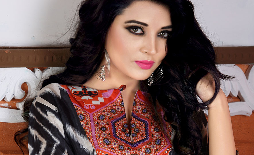 Silk Satin Digital Printed Top for Regular Wear